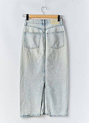 Fustă lungă croială dreaptă albastru & DENIM femeie
