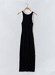 Rochie lungă fără mâneci fără mâneci negru RAILS femeie