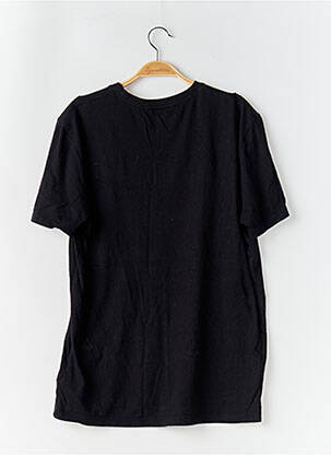 Tricou croială cambrată mâneci scurte negru ELEVEN PARIS bărbat