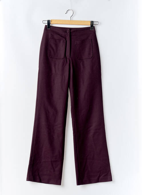 Pantalon evazat violet SOI PARIS femeie