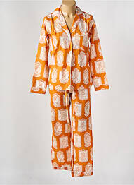 Pijama croială dreaptă galben HOUSE OF PENJELAJAH femme