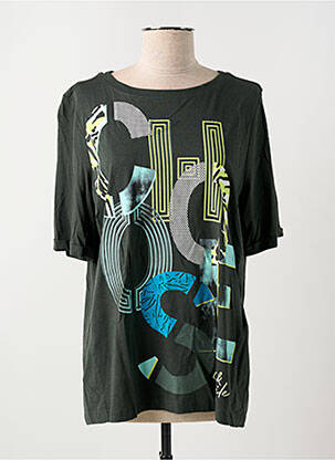 Tricou croială dreaptă mâneci scurte verde CECIL femeie