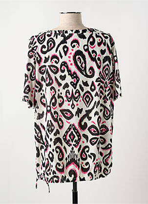 Tricou guler rotund mâneci scurte negru CECIL femeie