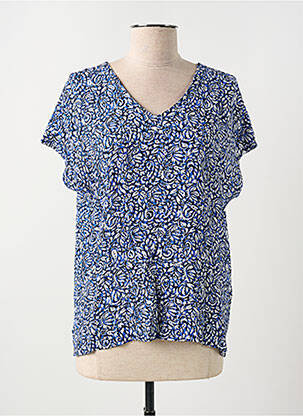 Tricou croială dreaptă mâneci scurte albastru STREET ONE femeie