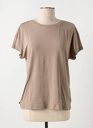 Tricou elasticitate mâneci scurte maro STREET ONE femme