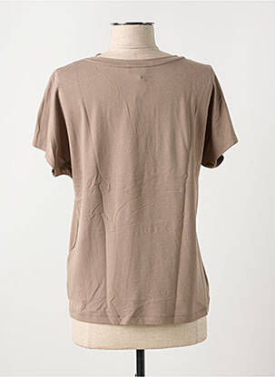 Tricou elasticitate mâneci scurte maro STREET ONE femeie