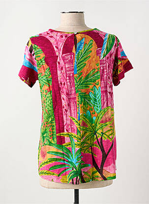 Tricou elasticitate mâneci scurte verde ORIENTIQUE NATURALLY femeie