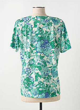 Tricou guler în v mâneci scurte verde DIANE LAURY femeie