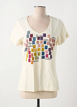 Tricou bej MADE IN SENS femeie