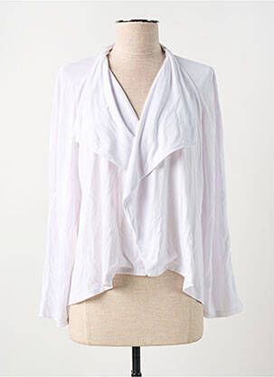 Vestă cu mâneci lungi alb FELINO femeie