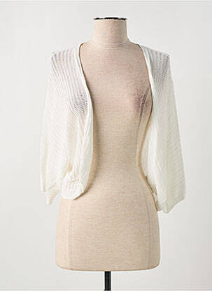 Vestă cu mâneci lungi alb CREAM femeie