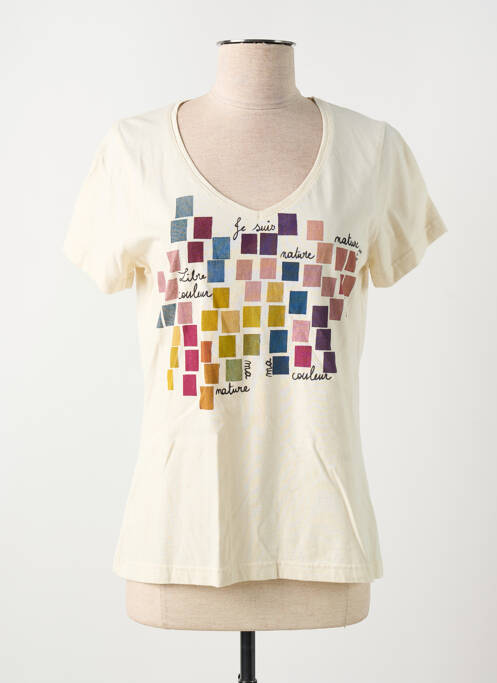 Tricou bej MADE IN SENS femeie