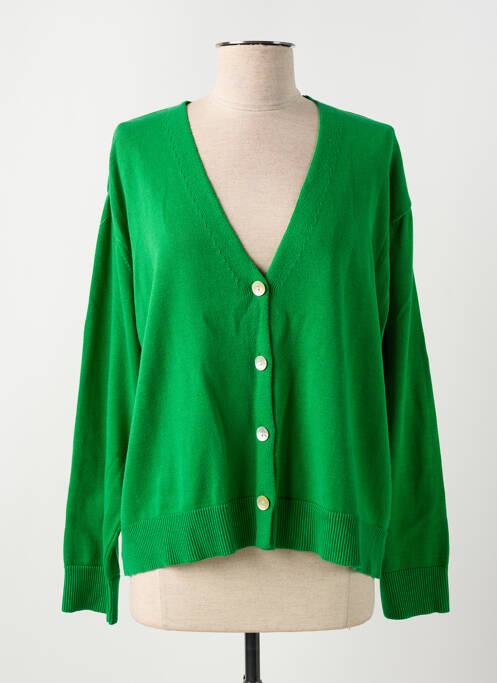 Vestă cu mâneci lungi verde SIGNE NATURE femeie