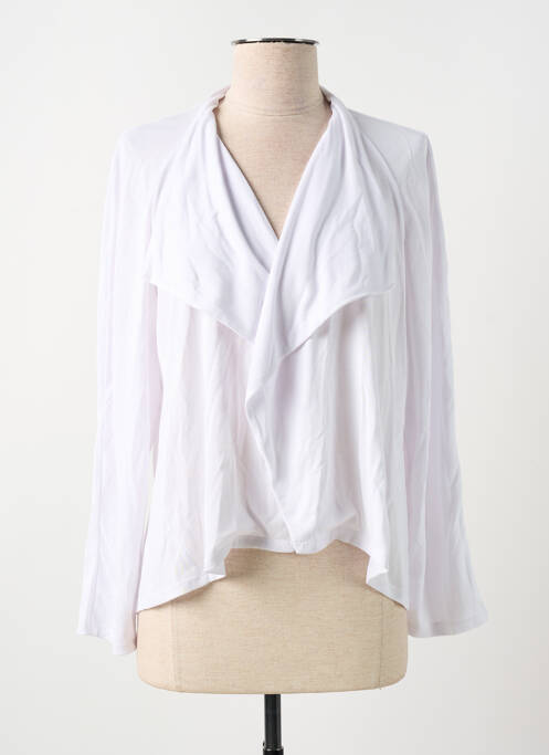 Vestă cu mâneci lungi alb FELINO femeie