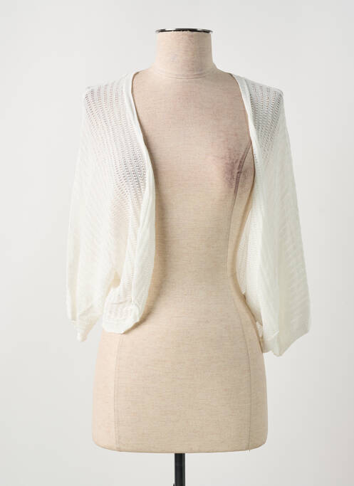 Vestă cu mâneci lungi alb CREAM femeie