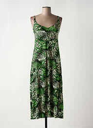 Rochie midi croială fluidă bretele subțiri verde GEISHA femeie