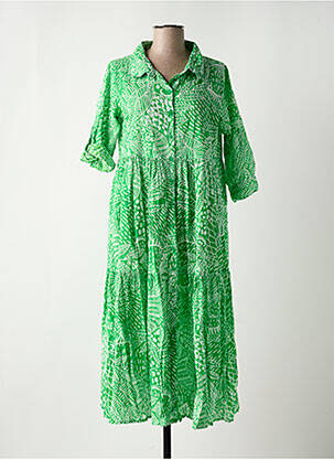 Rochie lungă verde ORIENTIQUE NATURALLY femeie