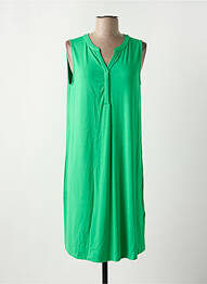 Rochie midi croială fluidă fără mâneci verde CECIL femme
