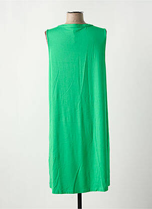 Rochie midi croială fluidă fără mâneci verde CECIL femeie