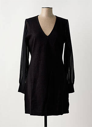 Rochie midi mâneci lungi mâneci lungi negru FREEMAN T.PORTER femeie