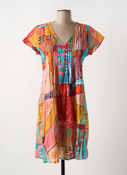 Rochie midi portocaliu ORIENTIQUE NATURALLY femeie