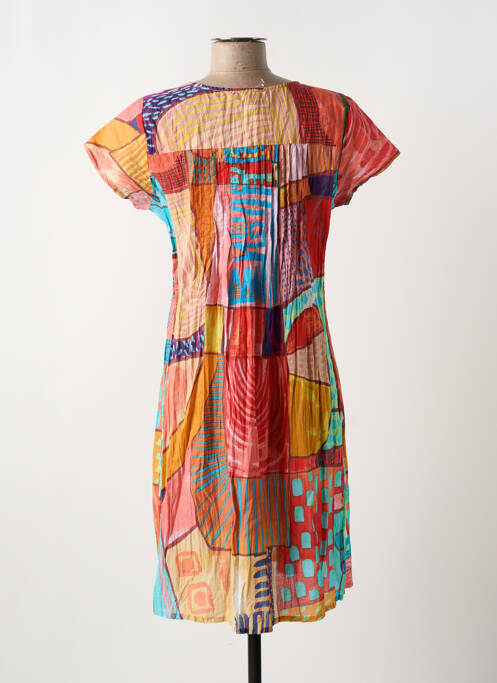 Rochie midi portocaliu ORIENTIQUE NATURALLY femeie