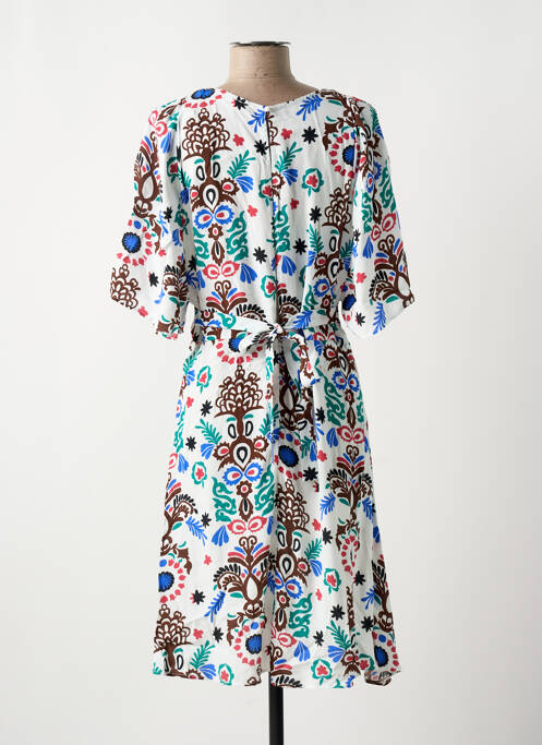 Rochie midi alb C'EST BEAU LA VIE femeie