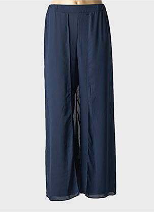 Pantalon drept talie elastică albastru GREGORY PAT femeie