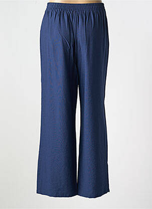 Pantalon drept talie elastică albastru C'EST BEAU LA VIE femeie