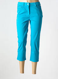 Pantalon trei sferturi buzunare albastru DIANE LAURY femme