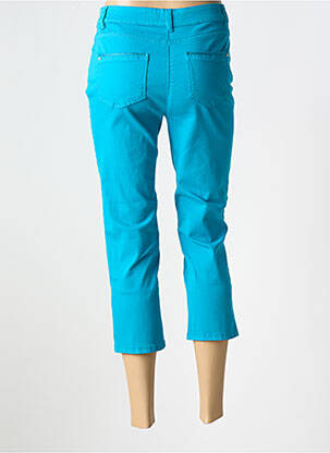 Pantalon trei sferturi buzunare albastru DIANE LAURY femeie