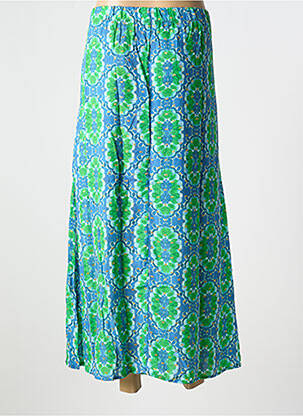 Fustă midi talie elastică verde GEISHA femeie