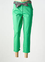 Pantalon trei sferturi buzunare verde JULIE GUERLANDE femme