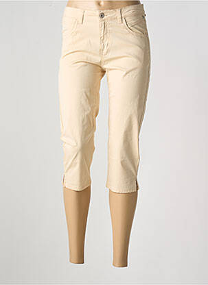 Pantalon trei sferturi buzunare bej TRAMONTANA femeie