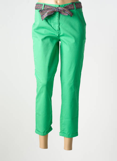 Pantalon trei sferturi verde JULIE GUERLANDE femeie