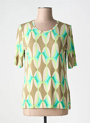 Tricou imprimeu fantezie mâneci scurte verde BETTY BARCLAY femeie