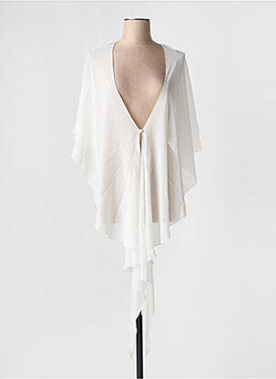 Poncho alb VERA MONT femeie