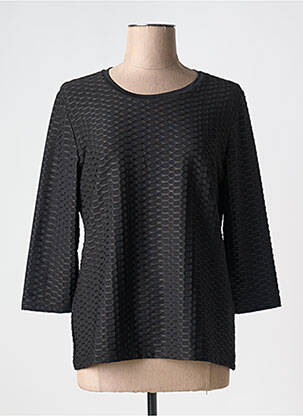 Top guler rotund mâneci 3/4 negru BETTY BARCLAY femeie