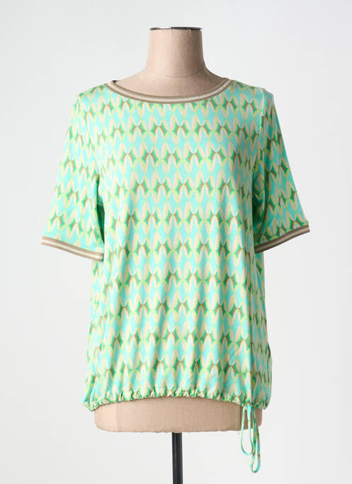 Tricou imprimeu fantezie mâneci scurte verde BETTY BARCLAY femme