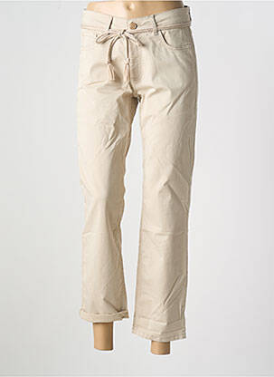 Pantalon drept elasticitate mărime normală bej PARA MI femeie