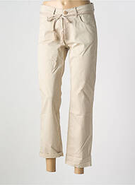 Pantalon drept elasticitate mărime normală bej PARA MI femeie