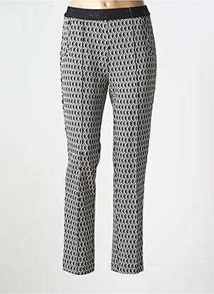 Pantalon slim talie elastică mărime normală negru ANNA MONTANA femeie