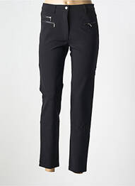 Pantalon slim țesătură poplin mărime normală negru BETTY BARCLAY femme