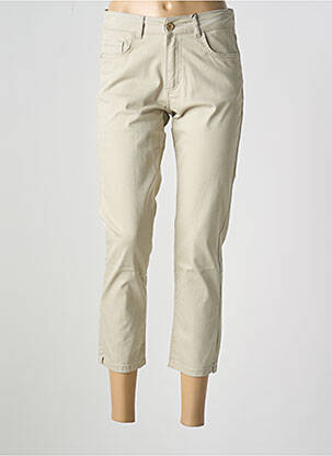 Pantalon 7/8 elasticitate mărime normală bej PARA MI femeie