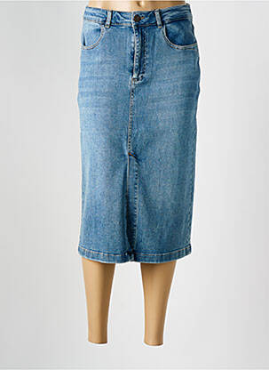 Fustă midi albastru PARA MI femeie