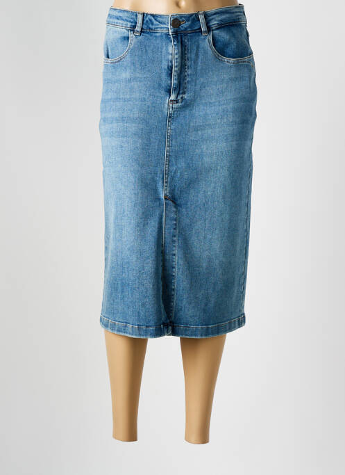 Fustă midi albastru PARA MI femeie