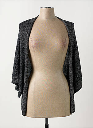 Vestă cu mâneci lungi negru ANGE femeie