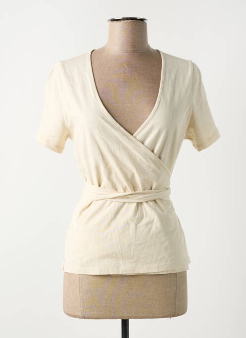 Cardigan petrecut bej LA PETITE ETOILE femeie