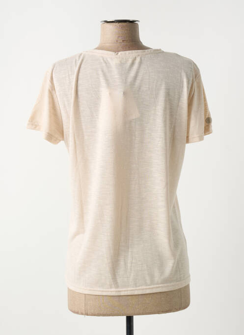 Tricou elasticitate mâneci scurte bej LA PETITE ETOILE femme