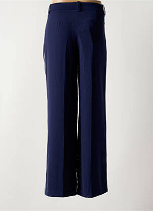Pantalon drept închidere cu fermoar sub clapetă cu cârlig albastru ARTLOVE femeie